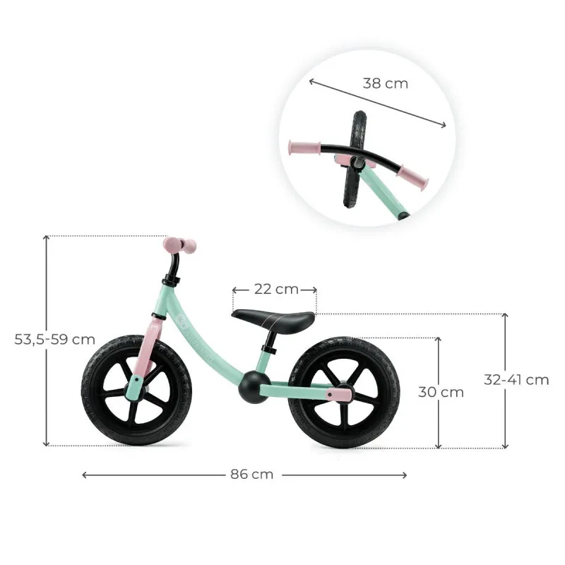 KINDERKRAFT BICIKL 2WAY NEXT CANDY MINT 50187