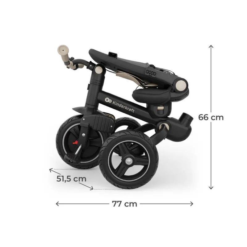 KINDERKRAFT SKLOPIVI TRICIKL SPINSTEP 2 PLUS BEIGE 53305