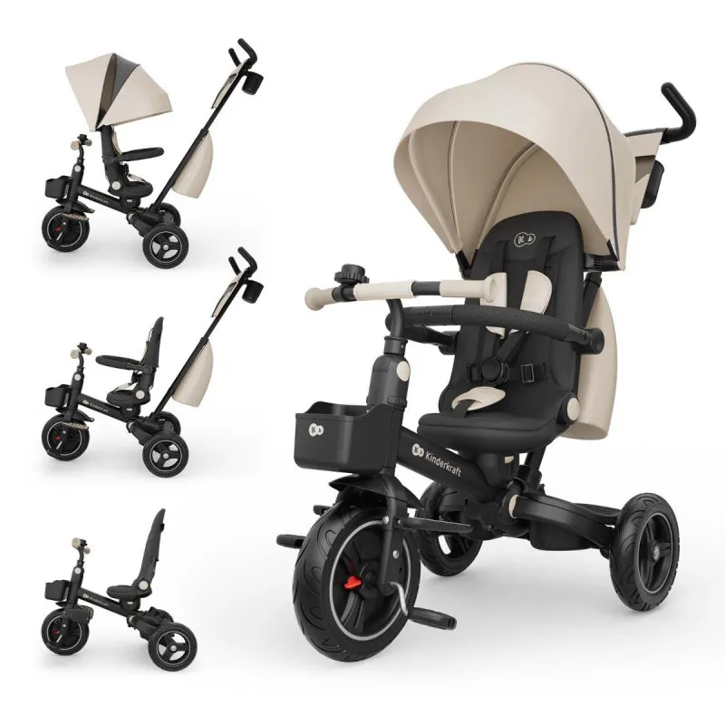 KINDERKRAFT SKLOPIVI TRICIKL SPINSTEP 2 PLUS BEIGE 53305