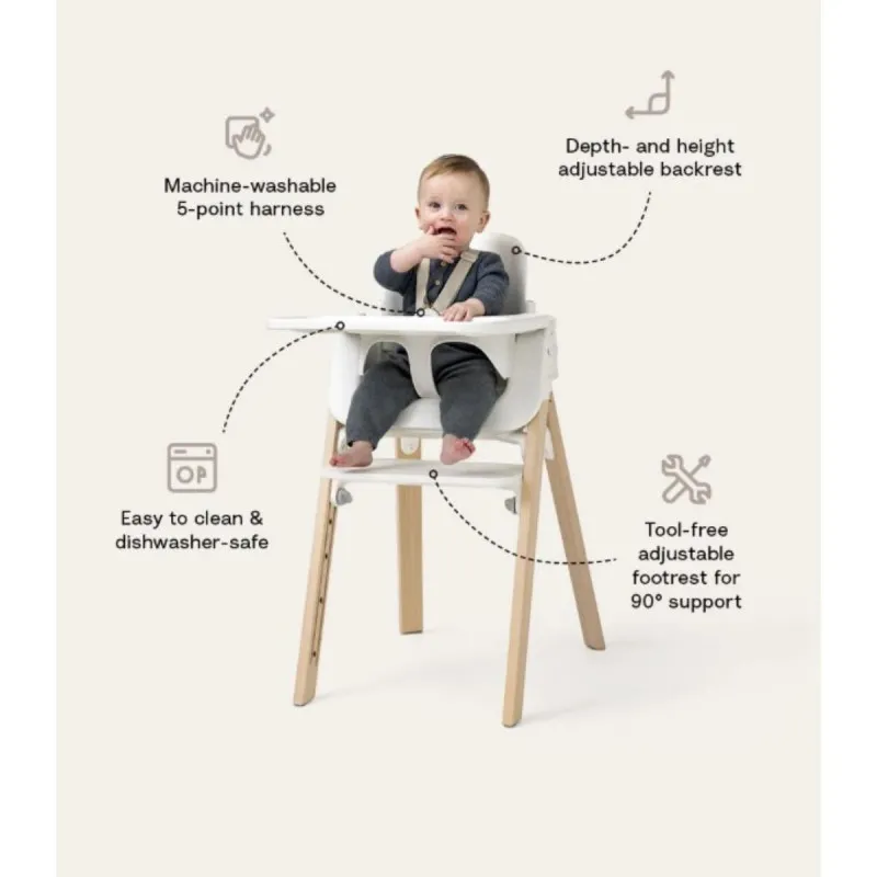 STOKKE STEPS STOLICA ZA HRANJENJE HC2 WHITE NATURAL 692600