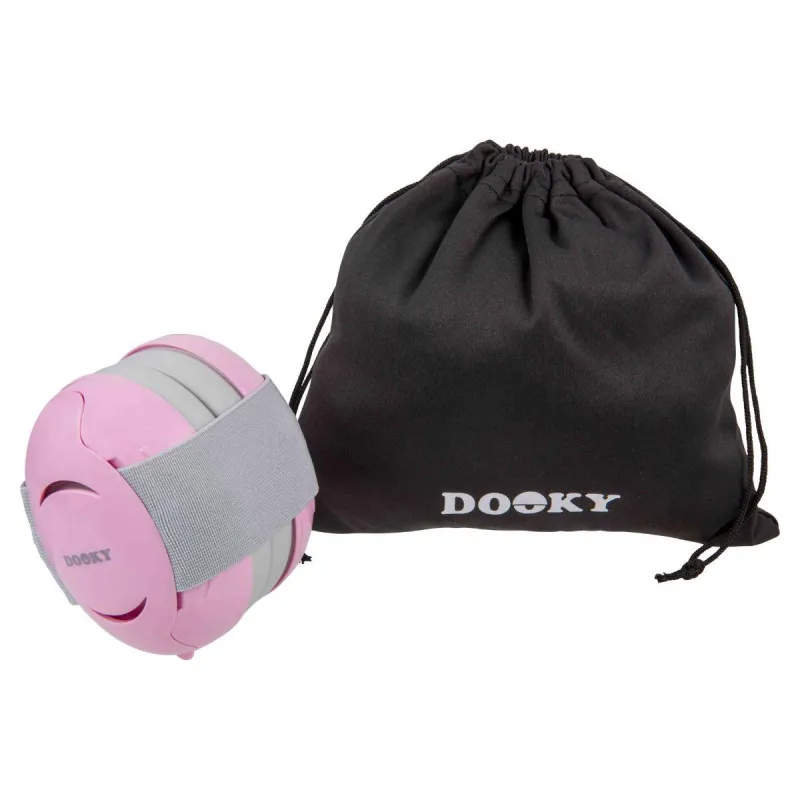 DOOKY SLUSALICE ZA BEBE EAR PROTECTION PINK 0-3G 46277 