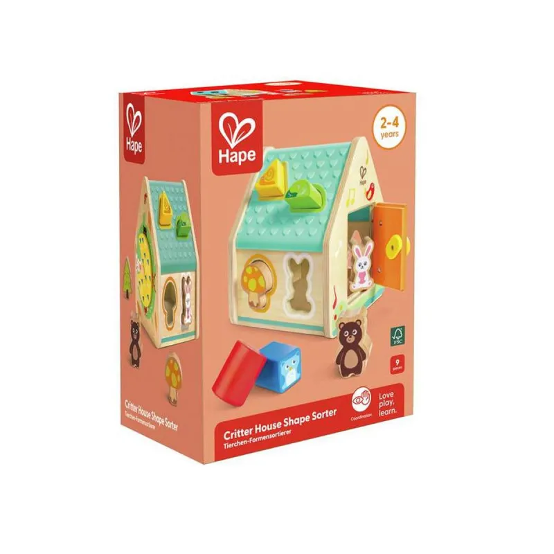 HAPE DRVENA KUCICA SORTER OBLIKA E0515