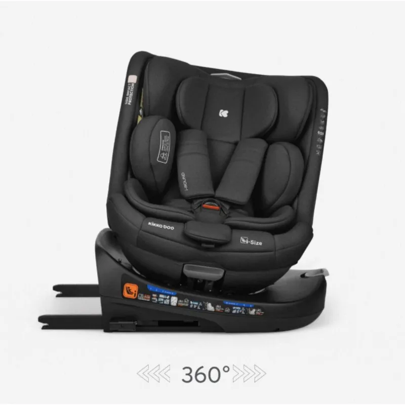 KIKKA BOO AUTOSJEDALICA I-ROUND I-SIZE BLACK 31002100070 
