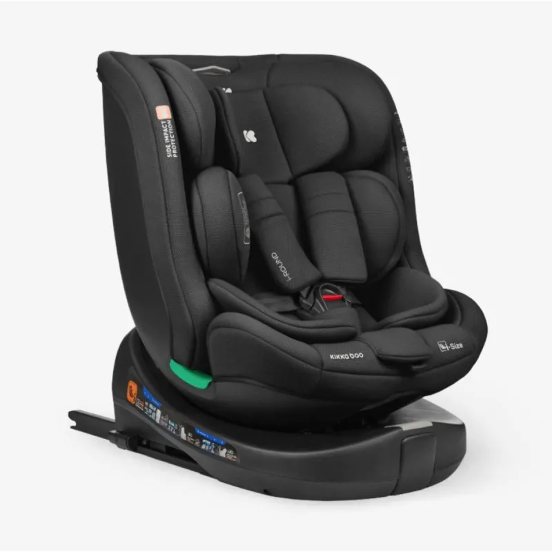 KIKKA BOO AUTOSJEDALICA I-ROUND I-SIZE BLACK 31002100070 