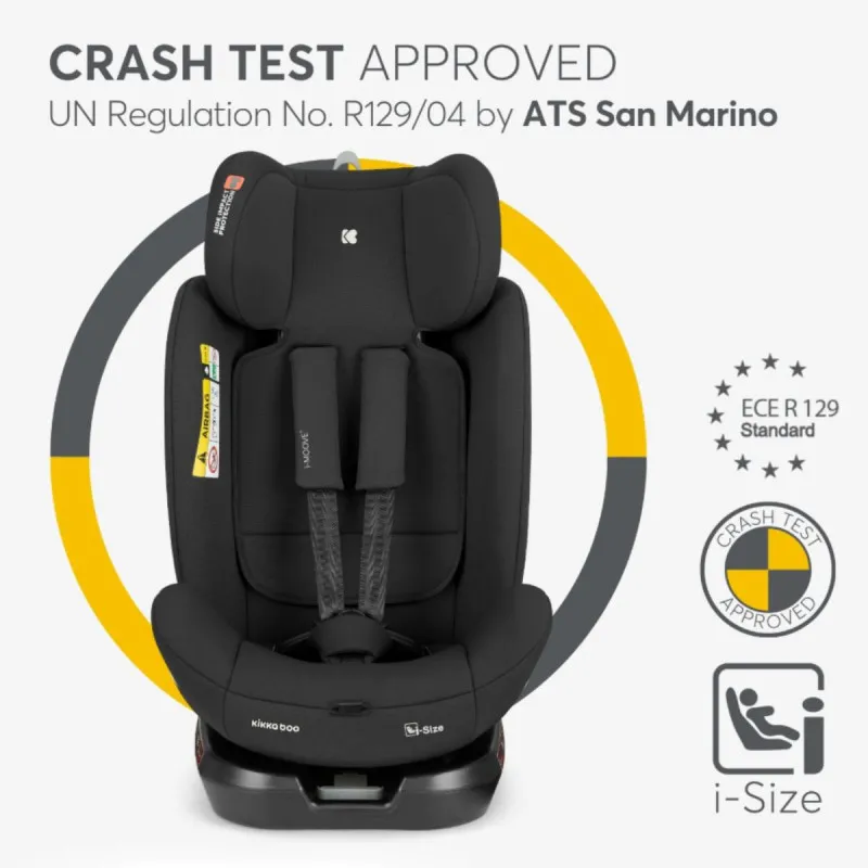 KIKKA BOO AUTOSJEDALICA I-MOOVE 2 I-SIZE BLACK 31002100101