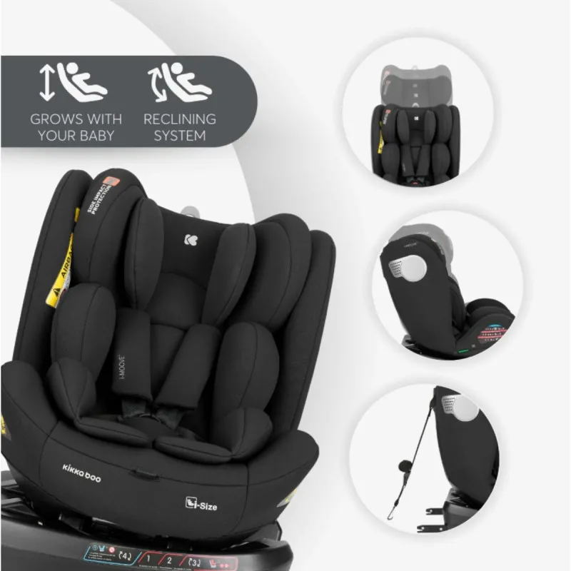 KIKKA BOO AUTOSJEDALICA I-MOOVE 2 I-SIZE BLACK 31002100101