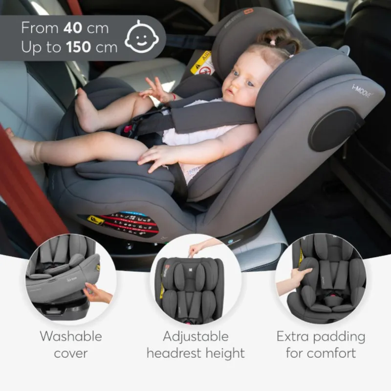 KIKKA BOO AUTOSJEDALICA I-MOOVE 2 I-SIZE BLACK 31002100101
