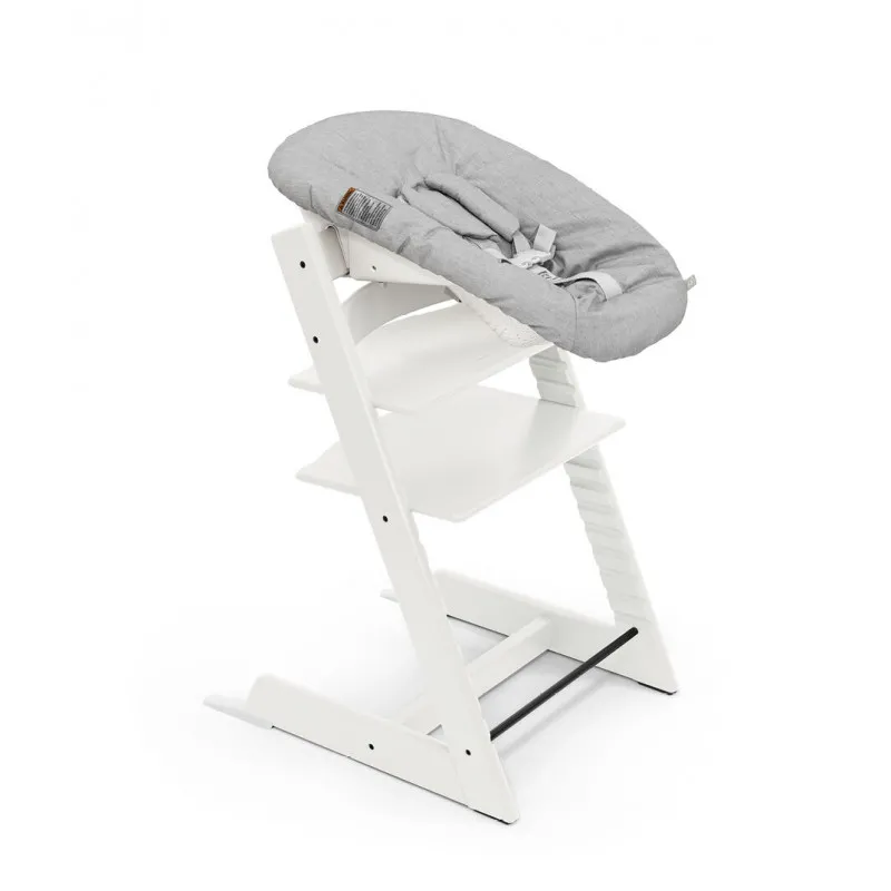 STOKKE STOLICA ZA HRANJENJE TRIPP TRAPP WHITE I BEBI SET TRIPP TRAPP ANTHRACITE