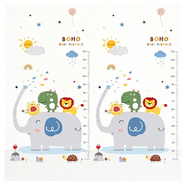 HOT MOM BBO SKLOPIVA PODLOGA ZA IGRU OD PJENE-ELEPHANT&BABY ANIMALS CC6603-1