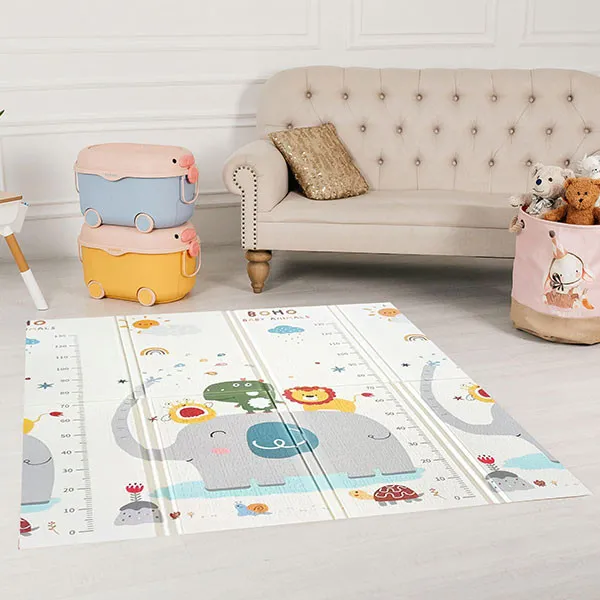 HOT MOM BBO SKLOPIVA PODLOGA ZA IGRU OD PJENE-ELEPHANT&BABY ANIMALS CC6603-1