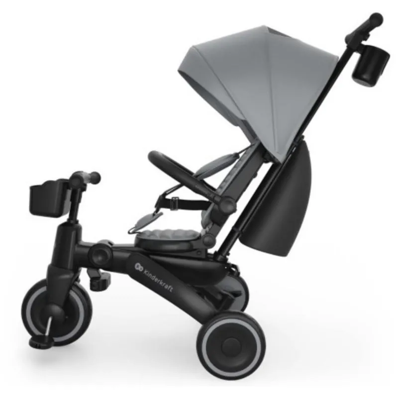 KINDERKRAFT SKLOPIVI TRICIKL JAZZ 3 GREY 53303