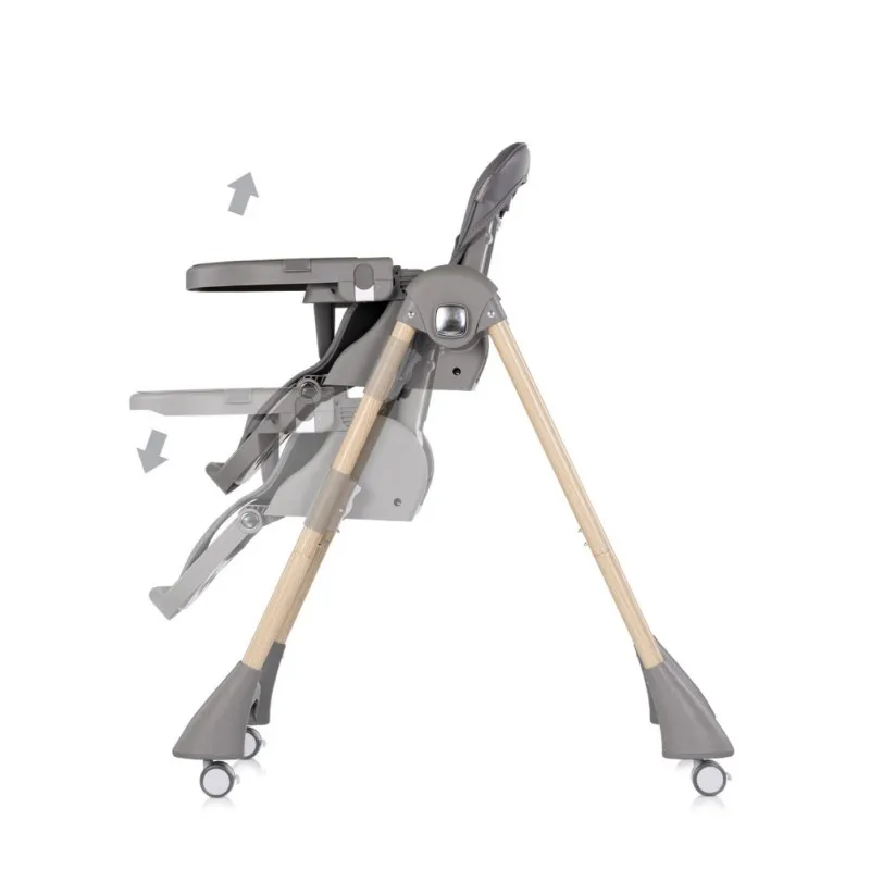 CHIPOLINO STOLICA ZA HRANJENJE CANDY SHOP CHARCOAL STHCS02601CH