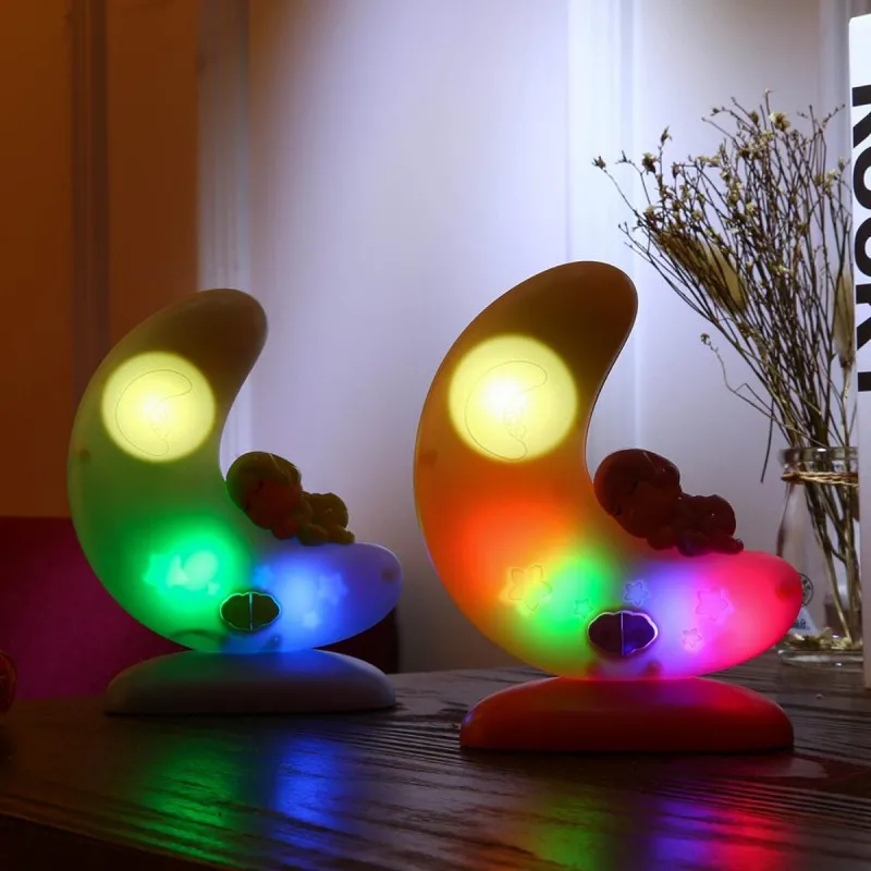 CHIPOLINO MULTIFUNKCIONALNA NOCNA LAMPA MOON PINK KAYLAMP25KA33P