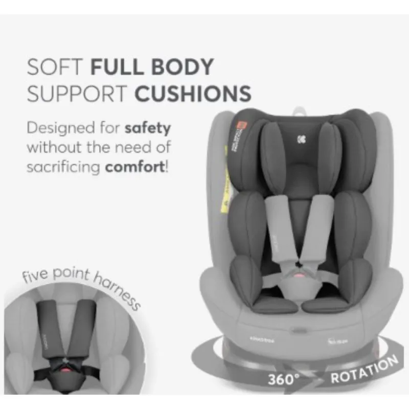 KIKKA BOO AUTOSJEDALICA I-MOOVE 2 I-SIZE DARK GREY 31002100102