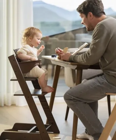 STOKKE STOLICA ZA HRANJENJE TRIPP TRAPP I BABY SET 6+ OAK WARM BROWN 495206