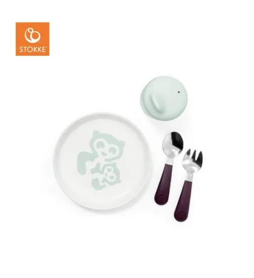 STOKKE SET ZA HRANJENJE SOFT MINT 529801