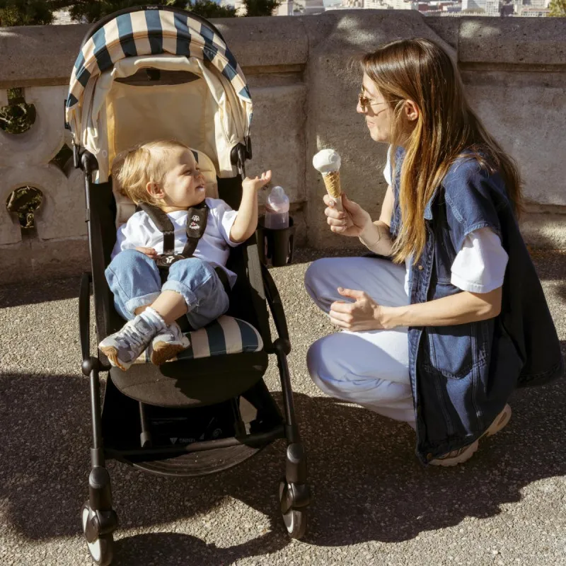 STOKKE YOYO3 SASIJA/KONSTRUKCIJA BLACK 646002 I YOYO3 SPORTSKO SJEDISTE 6+ COLOR PACK RIVIERA MONACO 646416