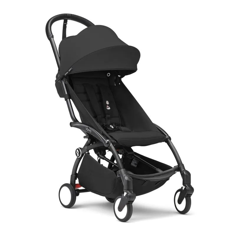 STOKKE YOYO3 SASIJA/KONSTRUKCIJA BLACK 646002 I YOYO3 SPORTSKO SJEDISTE 6+ COLOR PACK BLACK 646403 