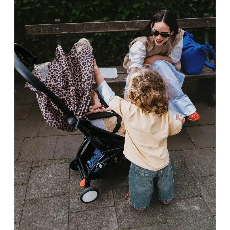 STOKKE YOYO3 SASIJA/KONSTRUKCIJA BLACK 646002 I YOYO3 SPORTSKO SJEDISTE 6+ COLOR PACK LEOPARD 646413 