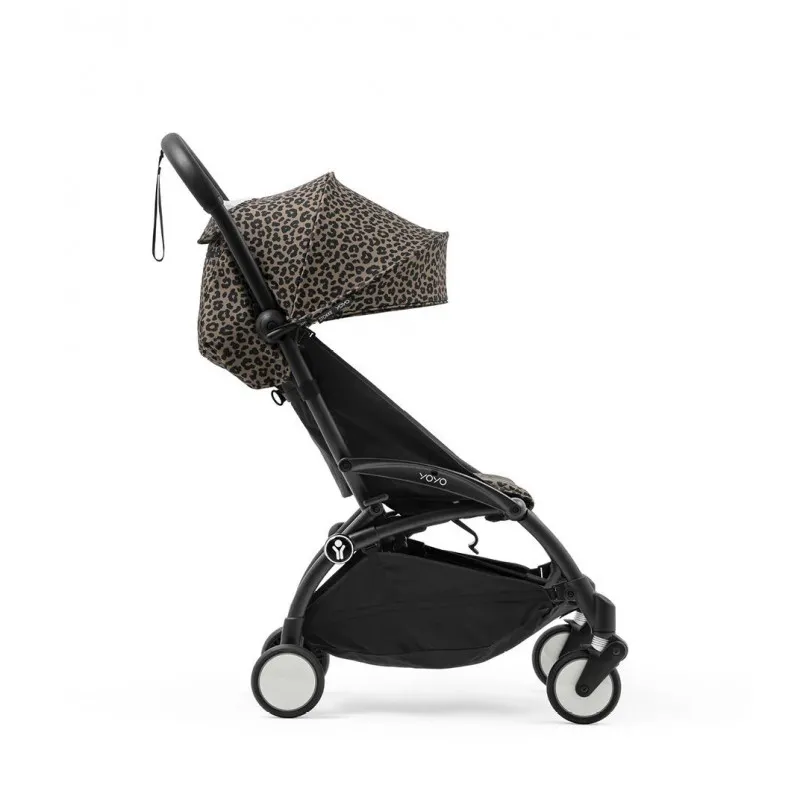 STOKKE YOYO3 SASIJA/KONSTRUKCIJA BLACK 646002 I YOYO3 SPORTSKO SJEDISTE 6+ COLOR PACK LEOPARD 646413 