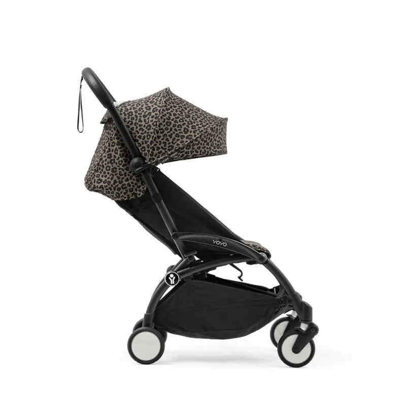 STOKKE YOYO3 SASIJA/KONSTRUKCIJA BLACK 646002 I YOYO3 SPORTSKO SJEDISTE 6+ COLOR PACK LEOPARD 646413 