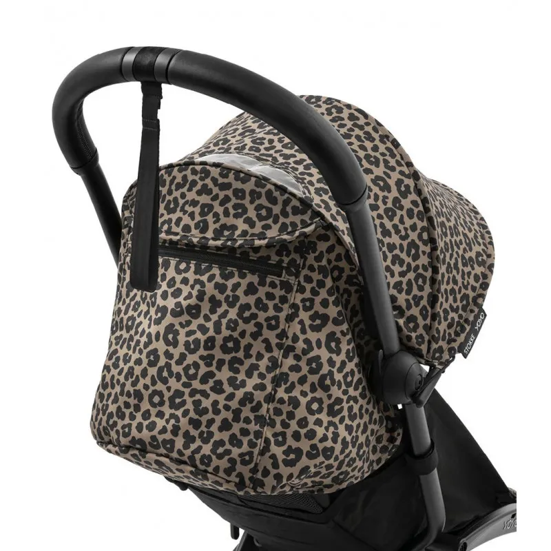 STOKKE YOYO3 SASIJA/KONSTRUKCIJA BLACK 646002 I YOYO3 SPORTSKO SJEDISTE 6+ COLOR PACK LEOPARD 646413 