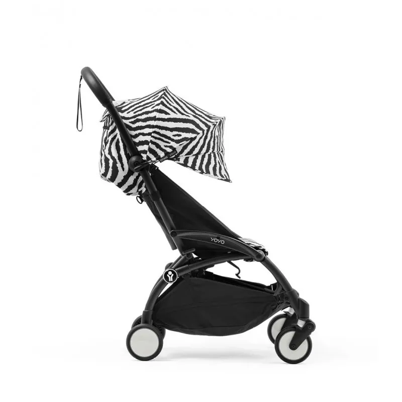 STOKKE YOYO3 SASIJA/KONSTRUKCIJA BLACK 646002 I YOYO3 SPORTSKO SJEDISTE 6+ COLOR PACK ZEBRA 646414 