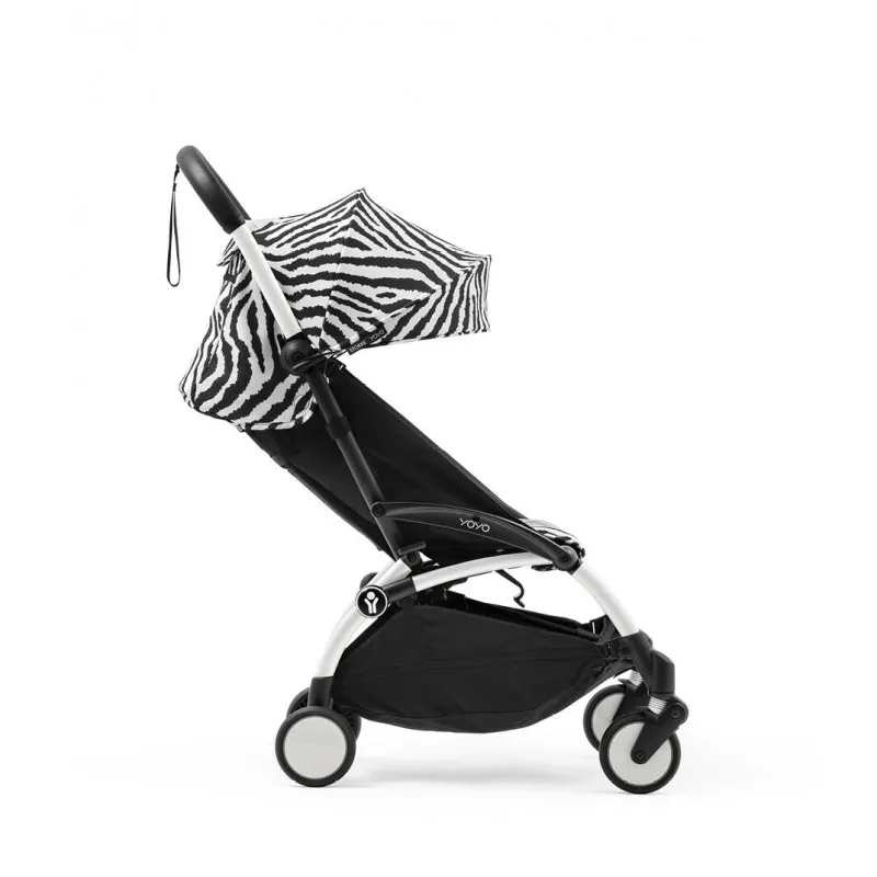 STOKKE YOYO3 SASIJA/KONSTRUKCIJA BLACK 646002 I YOYO3 SPORTSKO SJEDISTE 6+ COLOR PACK ZEBRA 646414 