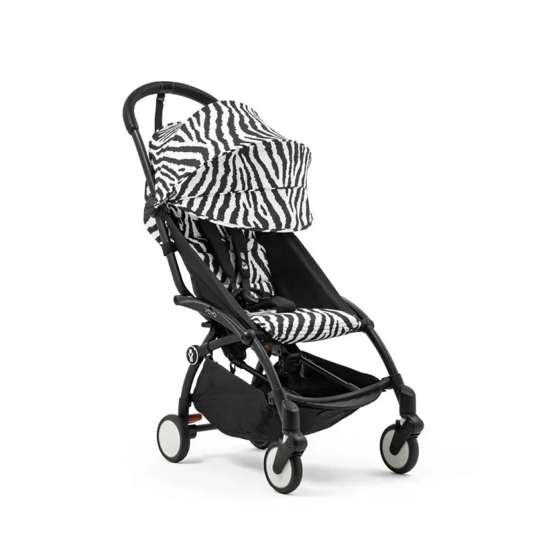 STOKKE YOYO3 SASIJA/KONSTRUKCIJA BLACK 646002 I YOYO3 SPORTSKO SJEDISTE 6+ COLOR PACK ZEBRA 646414 