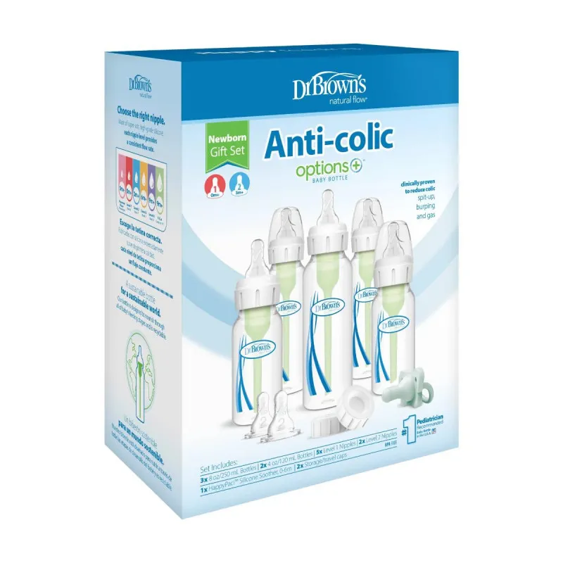 DR BROWNS PLASTICNI SET FLASICA 3X250ML,2X120ML,2 CUCLE VELICINE 2 SB05005