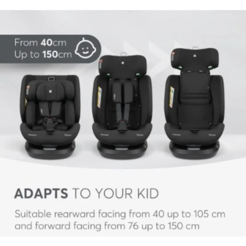 KIKKA BOO AUTOSJEDALICA I-HIKE I-SIZE BLACK 2026 31002100077