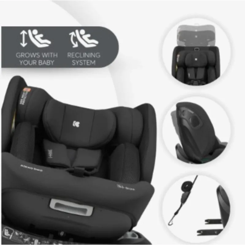 KIKKA BOO AUTOSJEDALICA I-HIKE I-SIZE BLACK 2026 31002100077