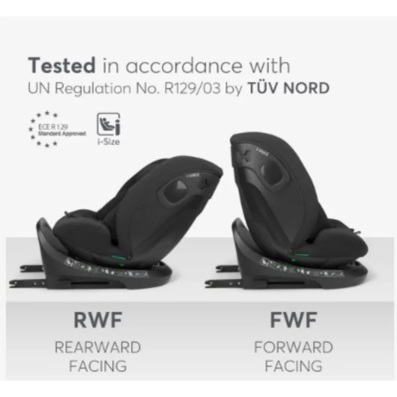 KIKKA BOO AUTOSJEDALICA I-HIKE I-SIZE BLACK 2026 31002100077