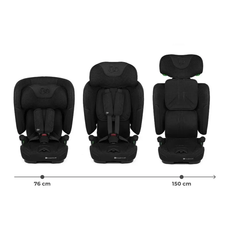 KINDERKRAFT AUTOSJEDALICA FIX2GO I-SIZE BLACK 54995