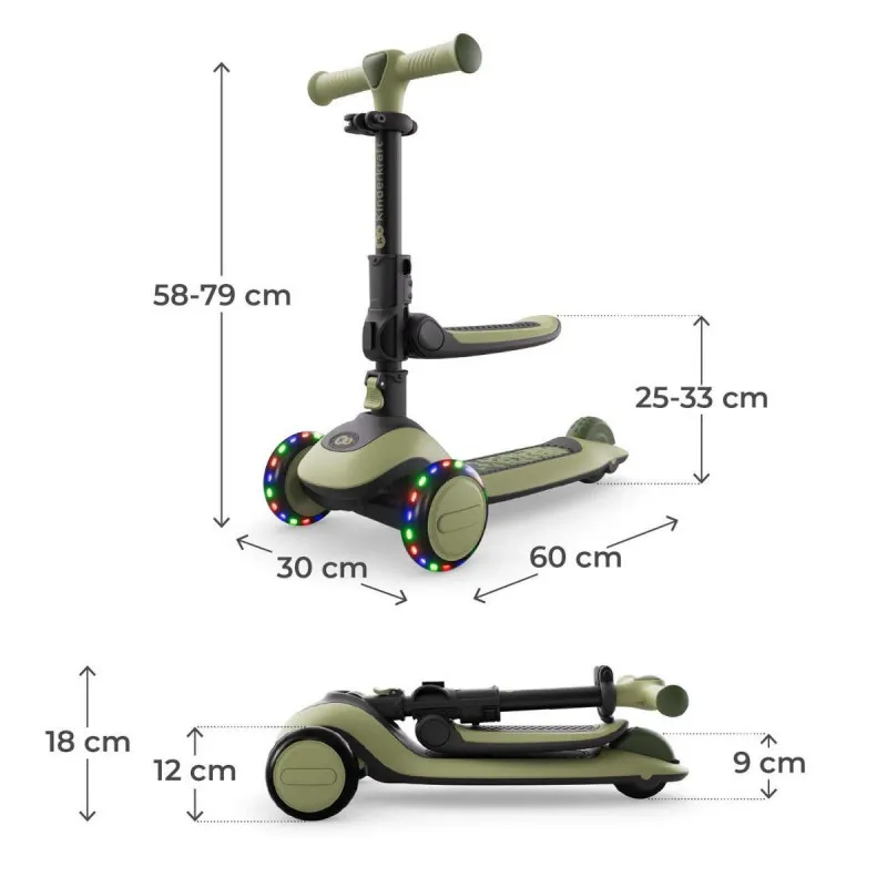 KINDERKRAFT TROTINET 2U1 HALLEY 2 GREEN 54414