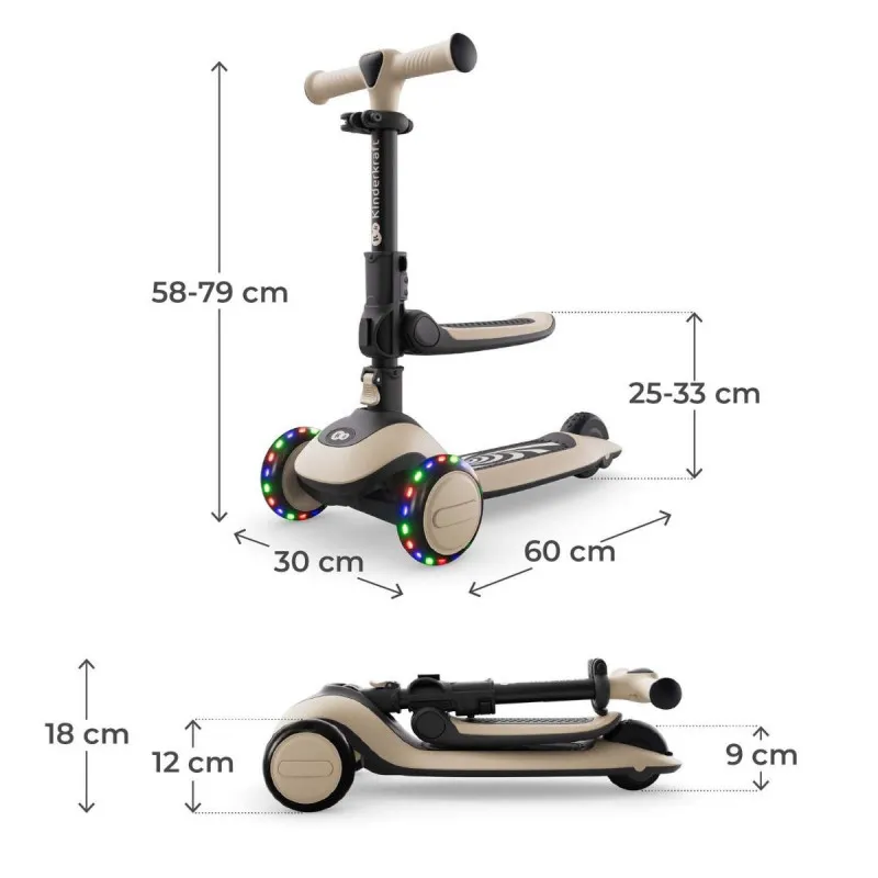 KINDERKRAFT TROTINET 2U1 HALLEY 2 WHITE 54412 