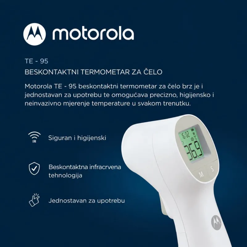 MOTOROLA TERMOMETAR TE-95 WHITE 120MOTOTE95