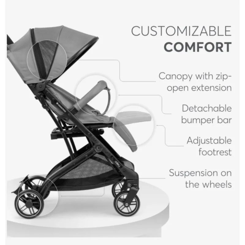 KIKKA BOO KOLICA MILEY LIGHT GREY 2024 31001030189