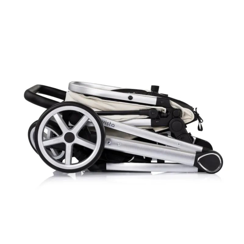 CHIPOLINO KOLICA VISTA 3U1 BISCOTTA KKVS02504BI + BAZA ZA AUTOSJEDALICU AMORE,AURA,VISTA,MARBELLA STKBS0251AA