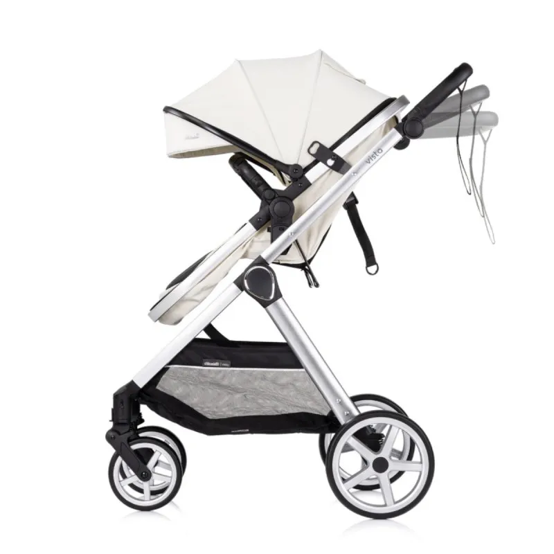 CHIPOLINO KOLICA VISTA 3U1 BISCOTTA KKVS02504BI + BAZA ZA AUTOSJEDALICU AMORE,AURA,VISTA,MARBELLA STKBS0251AA