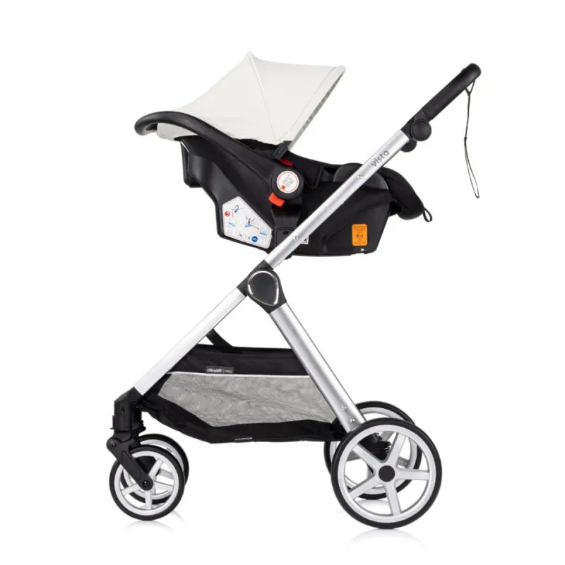 CHIPOLINO KOLICA VISTA 3U1 BISCOTTA KKVS02504BI + BAZA ZA AUTOSJEDALICU AMORE,AURA,VISTA,MARBELLA STKBS0251AA