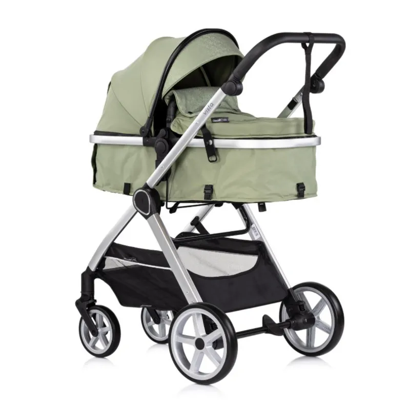 CHIPOLINO KOLICA VISTA 3U1 BASIL KKVS02505BA + BAZA ZA AUTOSJEDALICU AMORE,AURA,VISTA,MARBELLA STKBS0251AA