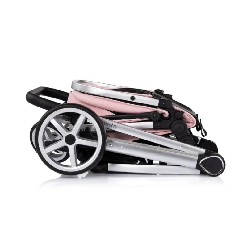 CHIPOLINO KOLICA VISTA 3U1 PINK MARSHMALLOW KKVS02506PM + BAZA ZA AUTOSJEDALICU VISTA