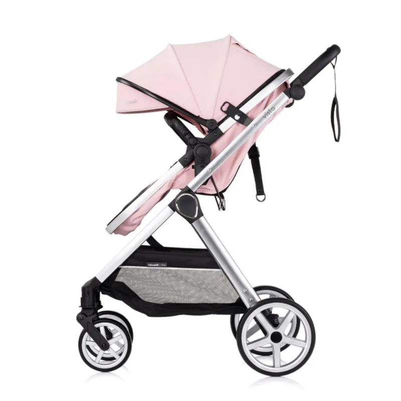 CHIPOLINO KOLICA VISTA 3U1 PINK MARSHMALLOW KKVS02506PM + BAZA ZA AUTOSJEDALICU VISTA