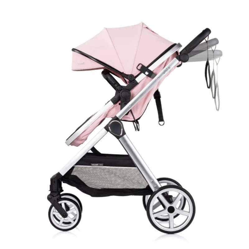 CHIPOLINO KOLICA VISTA 3U1 PINK MARSHMALLOW KKVS02506PM + BAZA ZA AUTOSJEDALICU VISTA