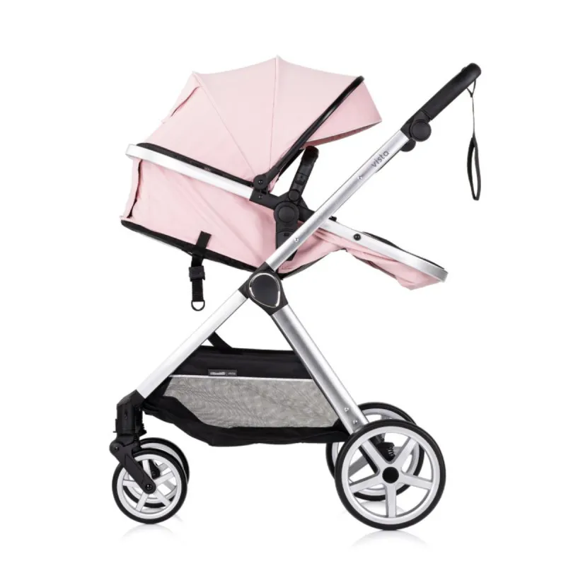 CHIPOLINO KOLICA VISTA 3U1 PINK MARSHMALLOW KKVS02506PM + BAZA ZA AUTOSJEDALICU VISTA