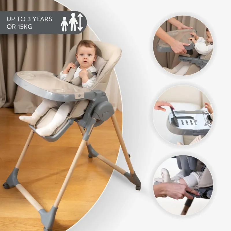 KIKKA BOO STOLICA ZA HRANJENJE OLIVE 2 BEIGE 31004010209 