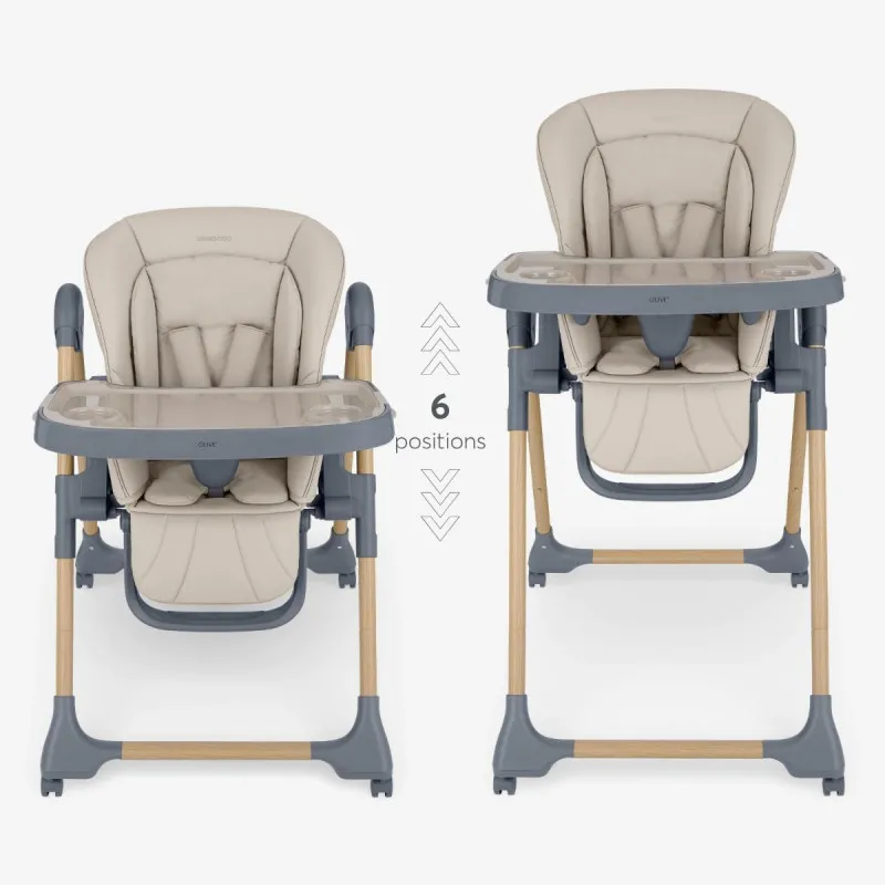 KIKKA BOO STOLICA ZA HRANJENJE OLIVE 2 BEIGE 31004010209 
