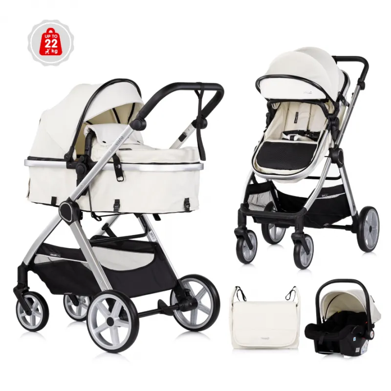 CHIPOLINO KOLICA VISTA 3U1 BISCOTTA