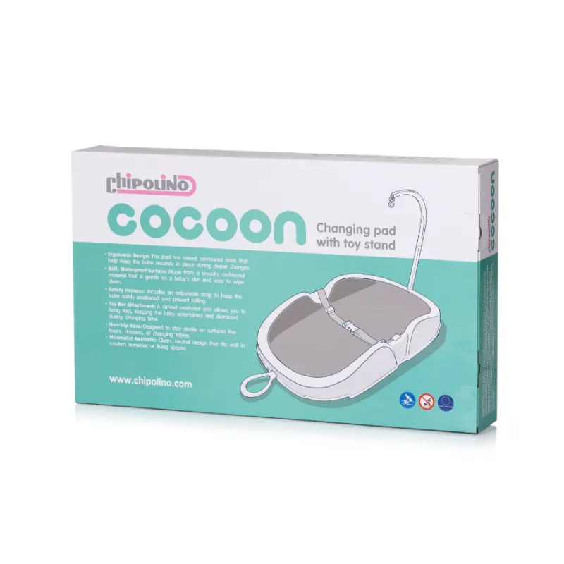 CHIPOLINO PODLOGA ZA PRESVLACENJE SA STALKOM ZA IGRACKE COCOON PLATINUM PZPCO0261PL 